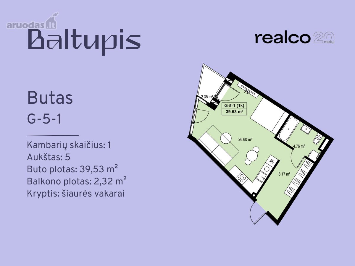 1 kambario butas - Vilnius, Baltupiai, Didlaukio g. — photo 2