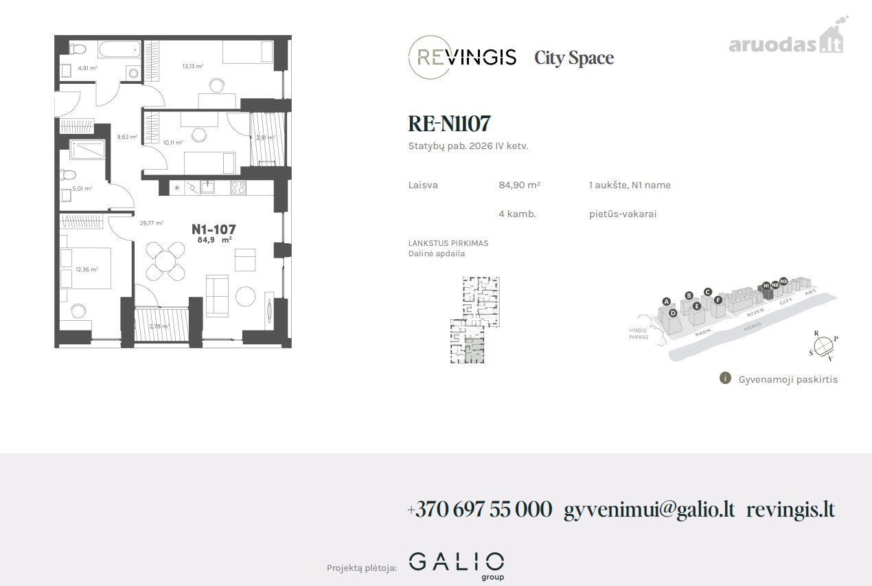4 kambarių butas - Vilnius, Vilkpėdė, Eigulių g. — photo 3