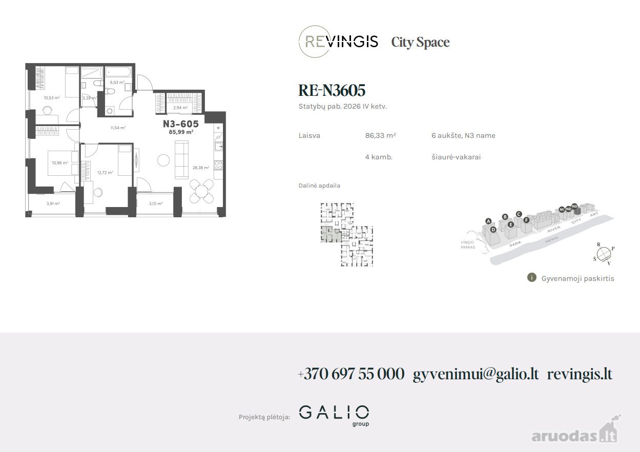 4 kambarių butas - Vilnius, Vilkpėdė, Eigulių g. — photo 2