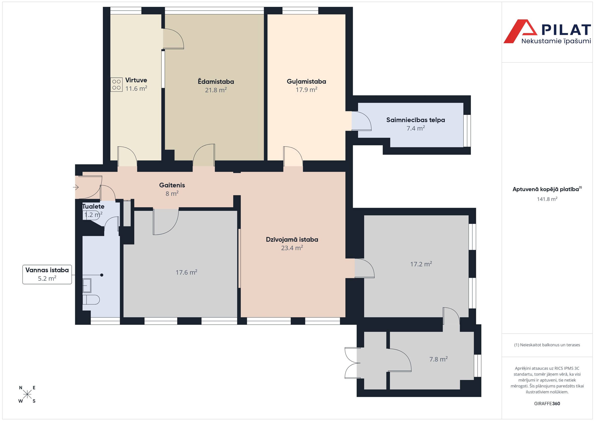 5-room apartment — Liepāja, Jaunā pasaule, Brīvības iela 96 — photo 4