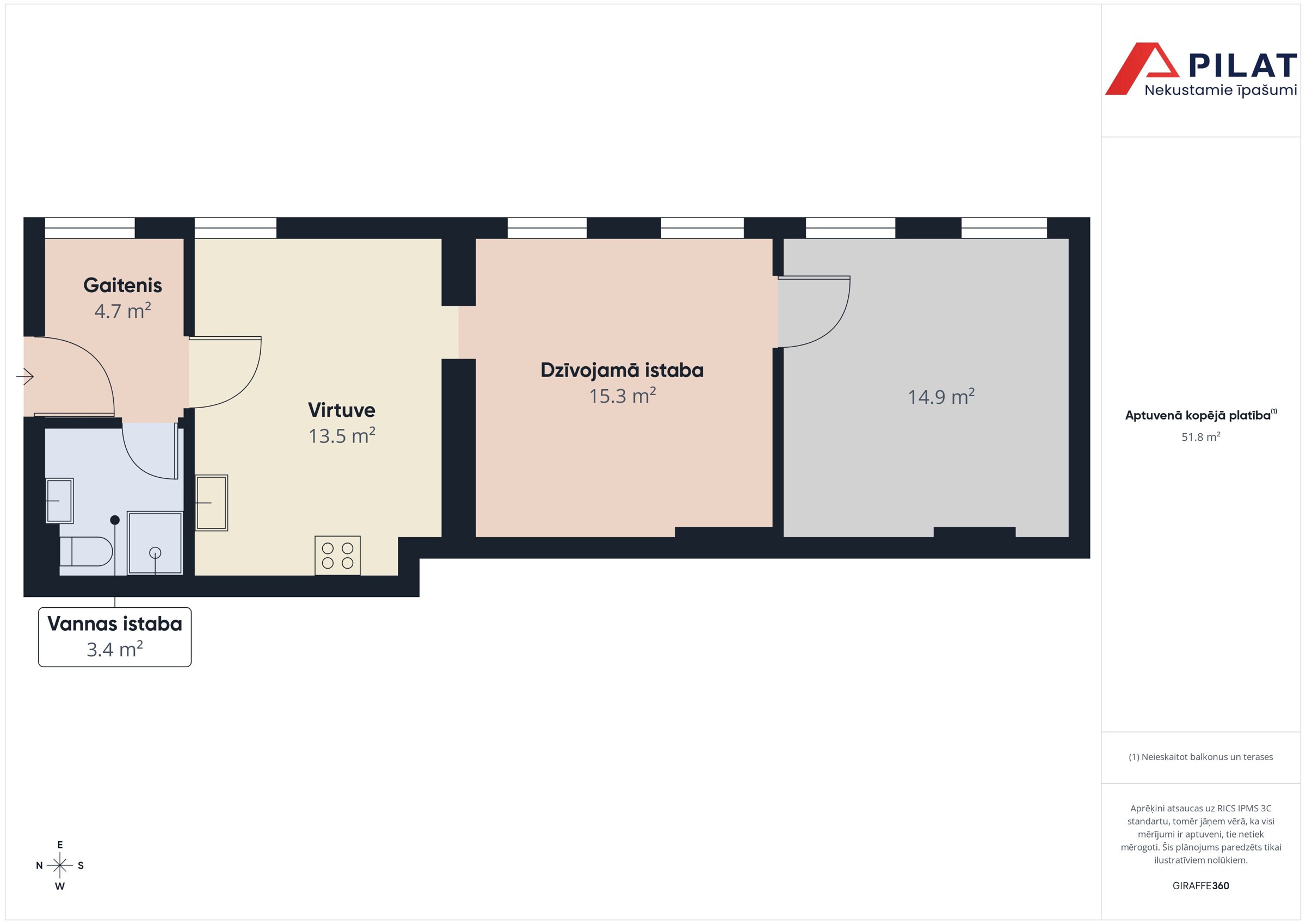 2-room apartment — Liepāja, Jaunliepāja, Kapsētas iela 27 — photo 2