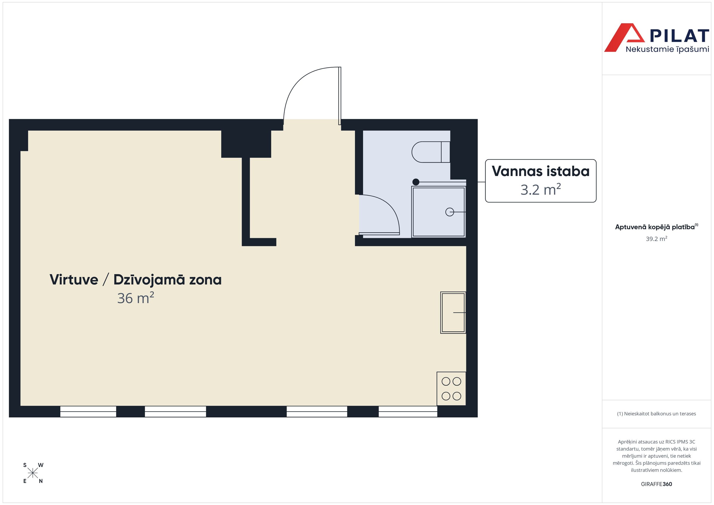 1-room apartment — Liepāja, Jaunliepāja, Kaiju iela 12 — photo 2