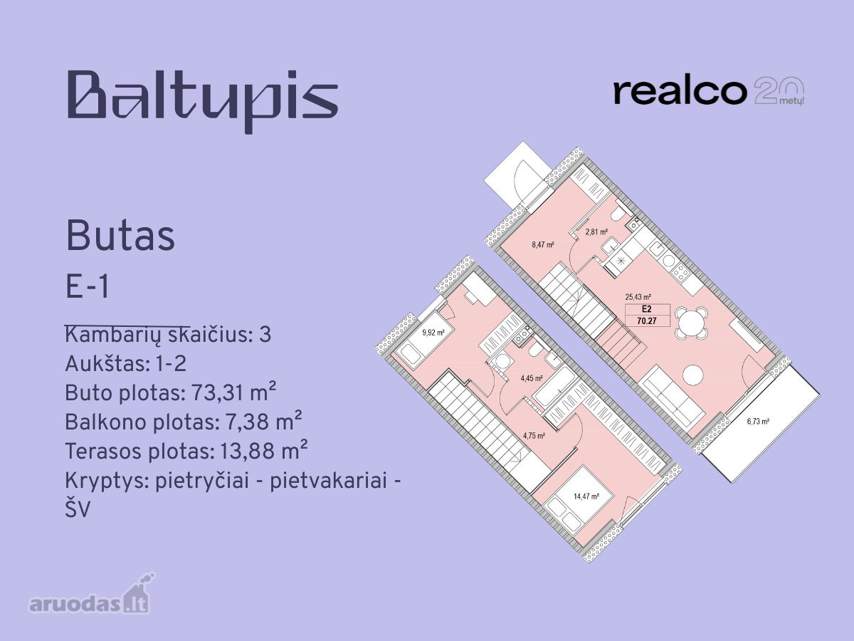 3 kambarių butas - Vilnius, Baltupiai, Didlaukio g. — photo 2