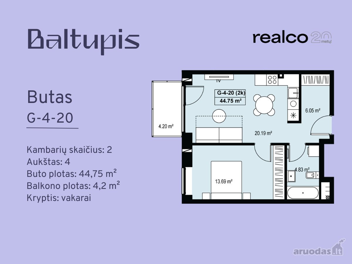 1 kambario butas - Vilnius, Baltupiai, Didlaukio g. — photo 2