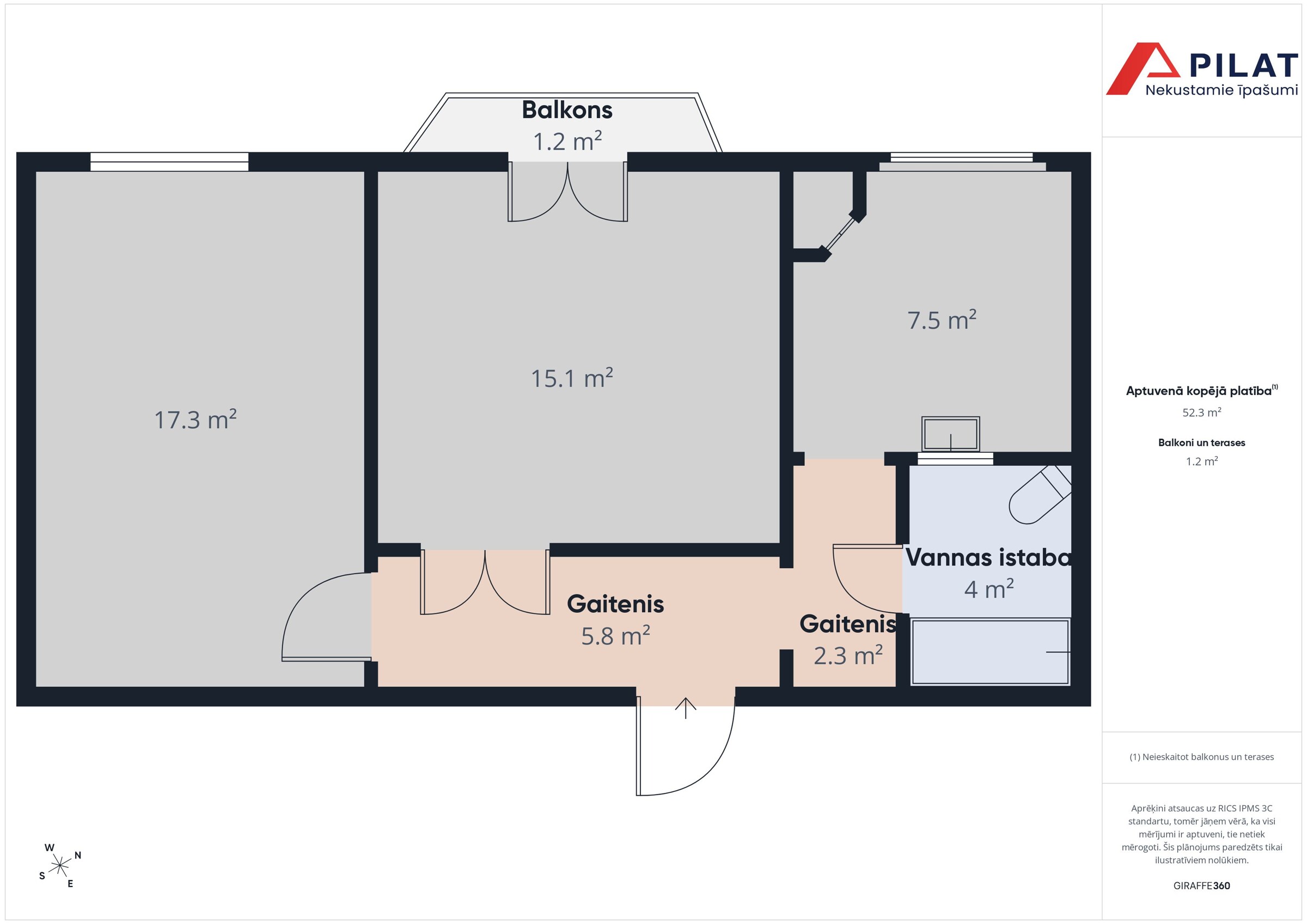 2-room apartment — Liepāja, Jaunliepāja, Loku iela 7 — photo 3
