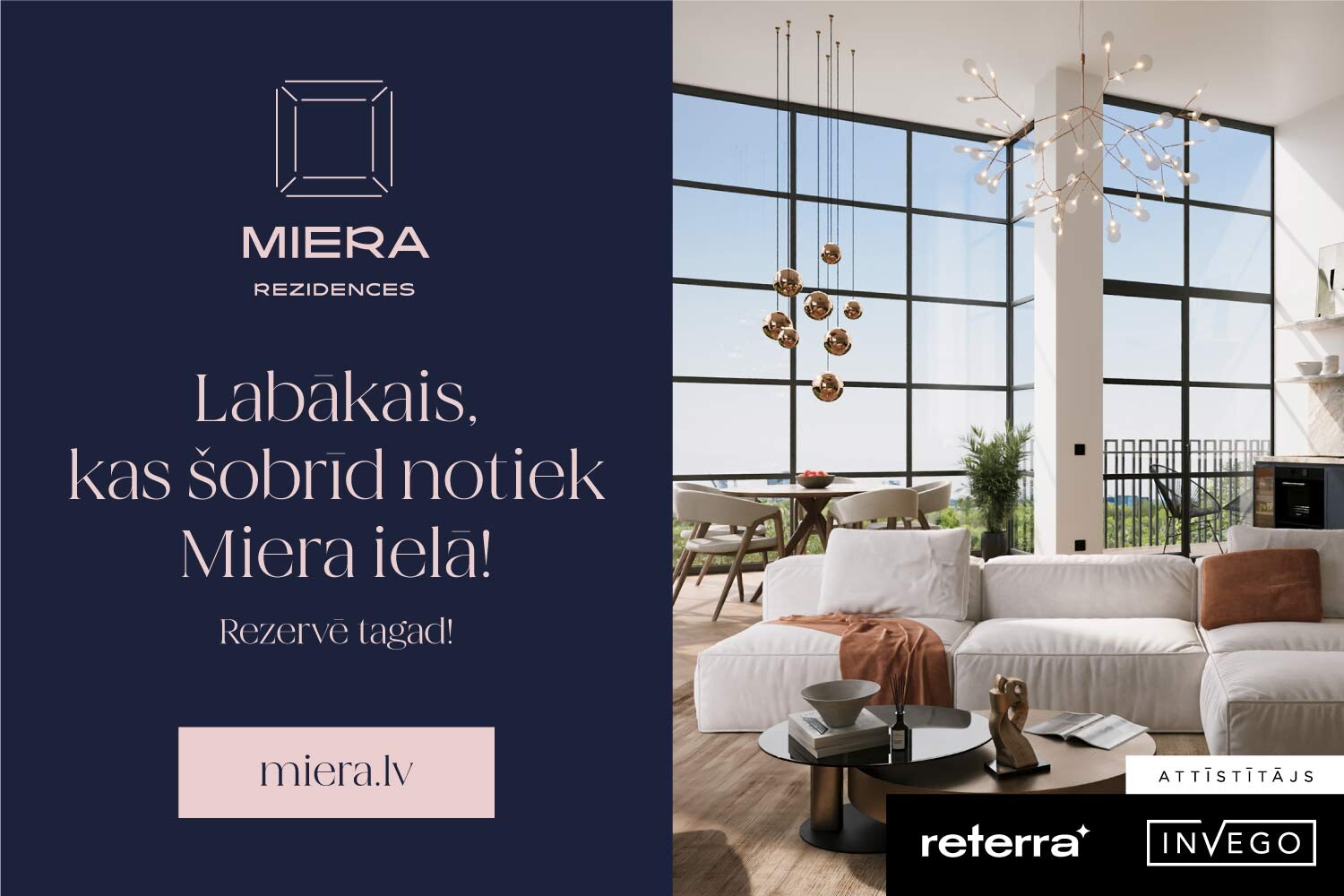 3-room apartment — Riga, Centrs, Miera iela 75 — photo 1