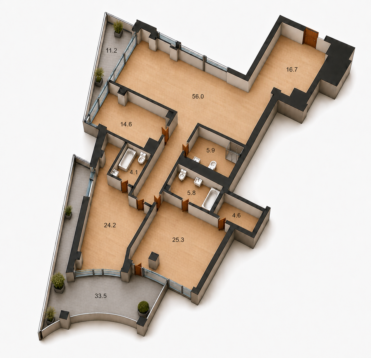 4-room apartment — Jūrmala, Dzintari, Mežaparka prospekts 1 — photo 4