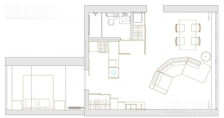 2-room apartment for sale — Jūrmala, Dubulti, Dubultu prospekts 10 — photo 13