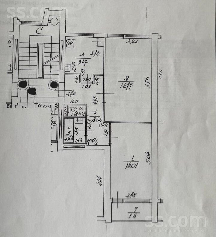 2-room apartment for sale — Jūrmala, Kauguri, Raiņa iela 81 — photo 15