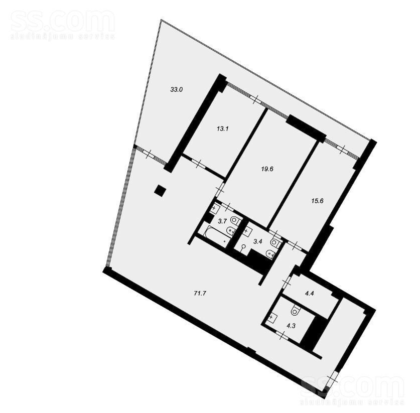 4-room apartment for rent — Jūrmala, Dzintari, Mežaparka pr. 1 — photo 10