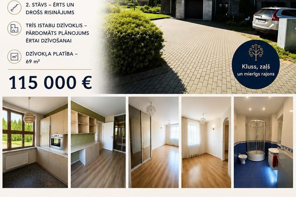 3-room apartment for rent — Jūrmala, Ķemeri, Emīla Dārziņa iela 4 — photo 1
