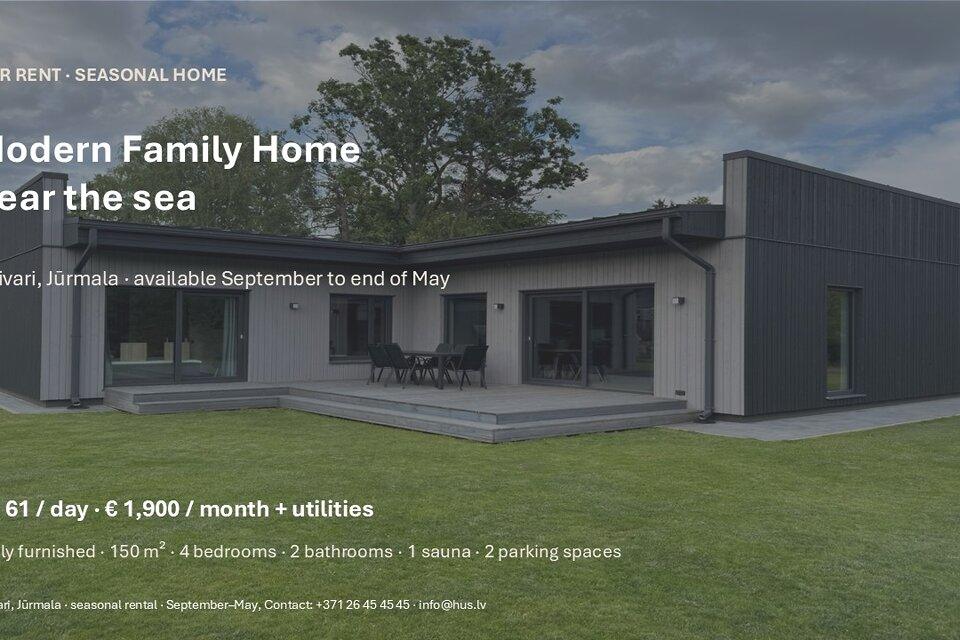 House for rent — Jūrmala, Vaivari, Zemgales iela 52A — photo 1