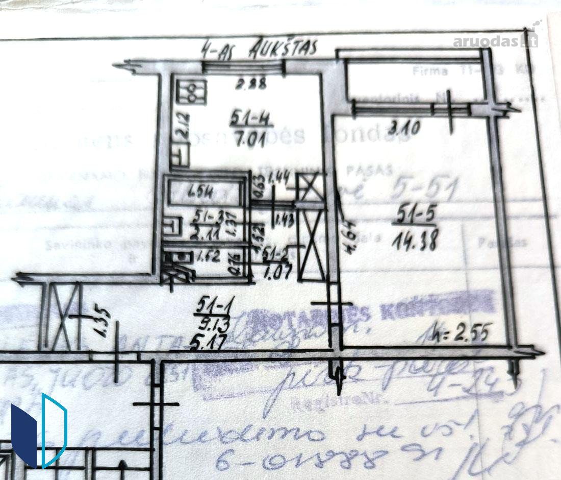 1-room apartment for sale — Kaunas, Aukštieji Šančiai, Alsėdžių g. — photo 12