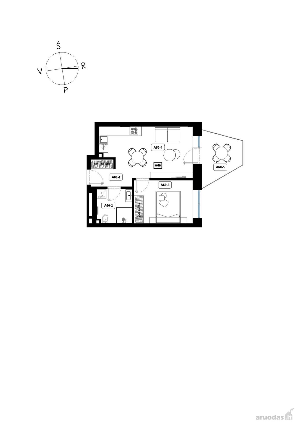 2-room apartment for sale — Kaunas, Eiguliai, Žeimenos g. — photo 4