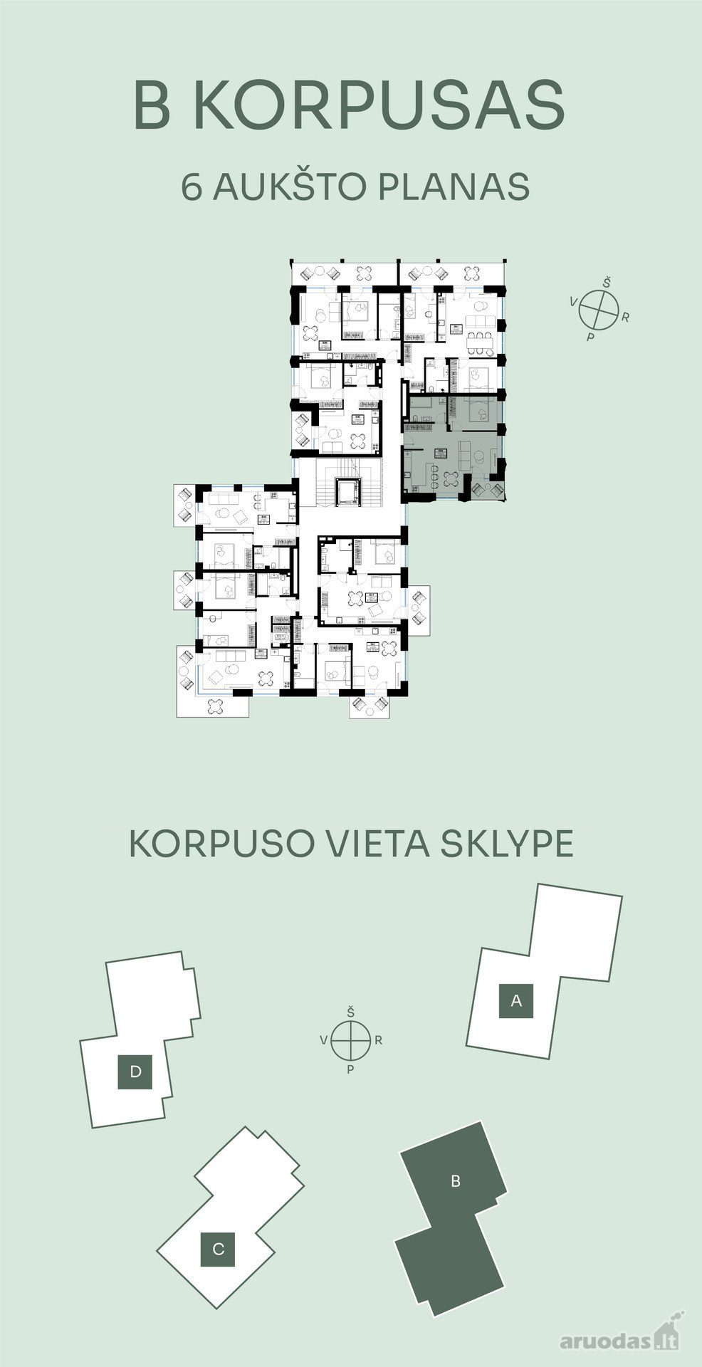 2-room apartment for sale — Kaunas, Eiguliai, Žeimenos g. — photo 2