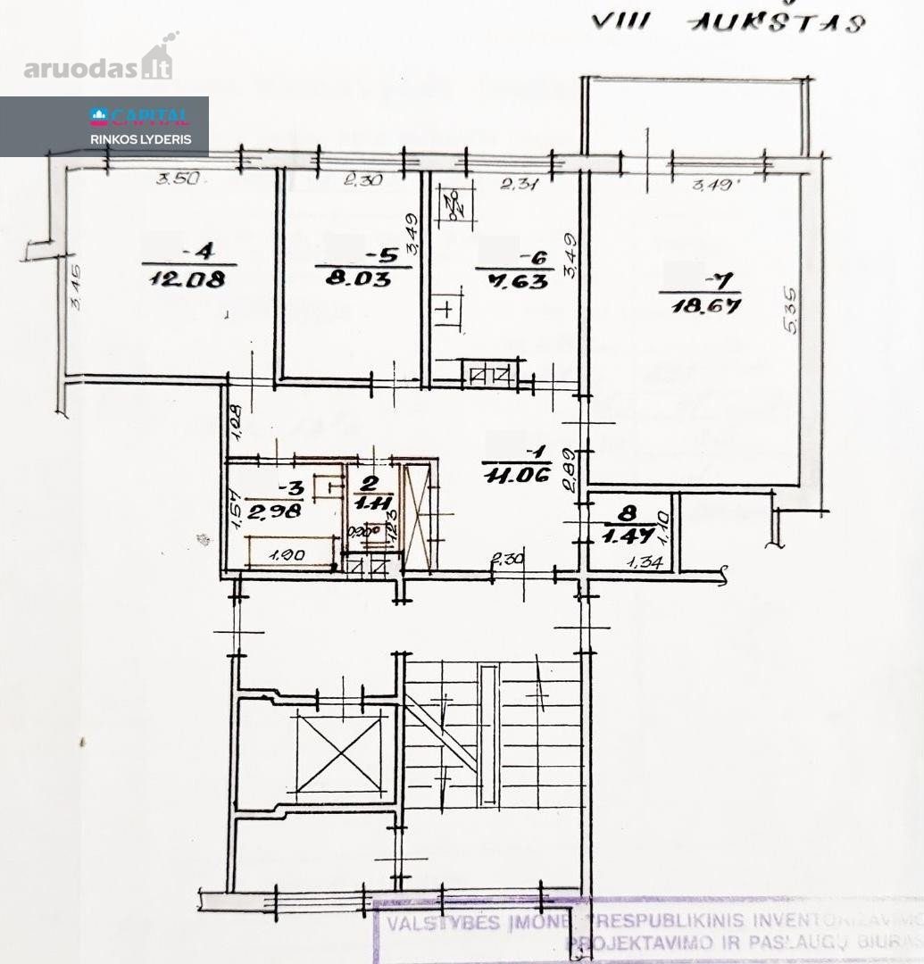 3-room apartment for sale — Kaunas, Šilainiai, Baltų pr. — photo 32