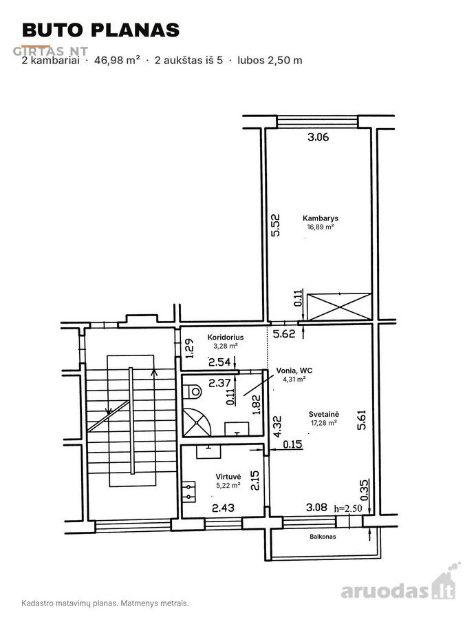 2-room apartment for sale — Kaunas, Dainava, Partizanų g. — photo 26