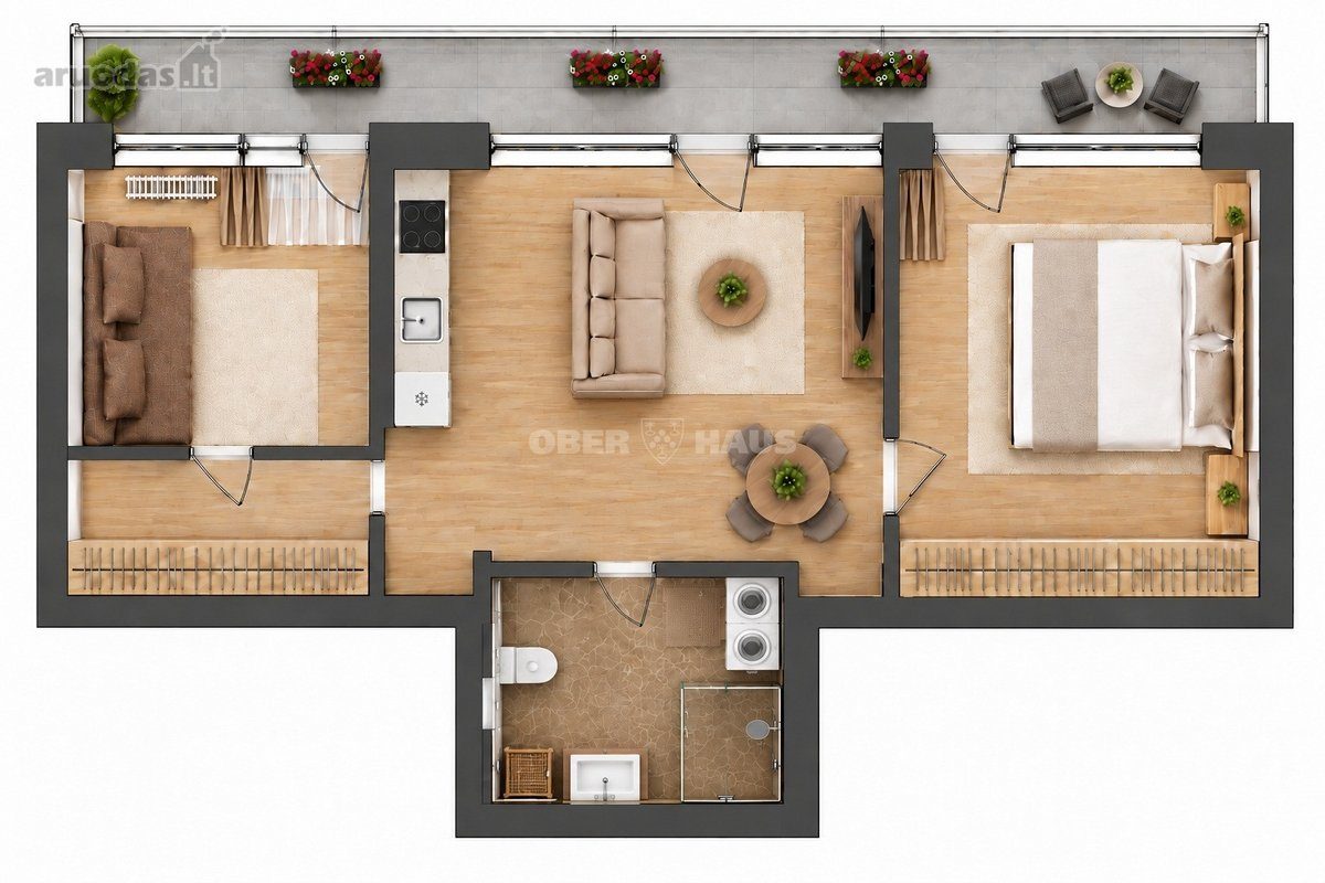 3-room apartment for rent — Kaunas, Senamiestis, Nemuno g. — photo 17