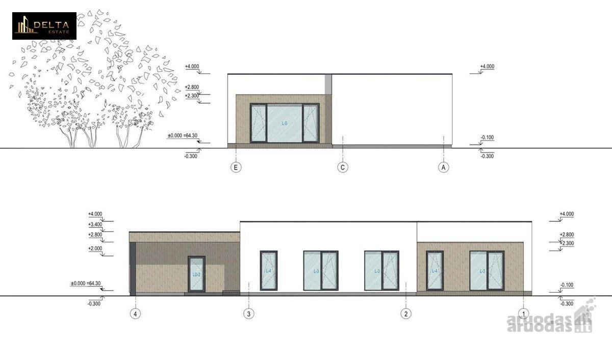 4 kambarių namas - Kaunas, Vaišvydava, Adomiškių g.
