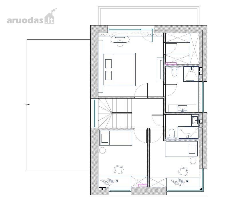 5 kambarių namas - Kaunas, Vaišvydava, Ainių g.