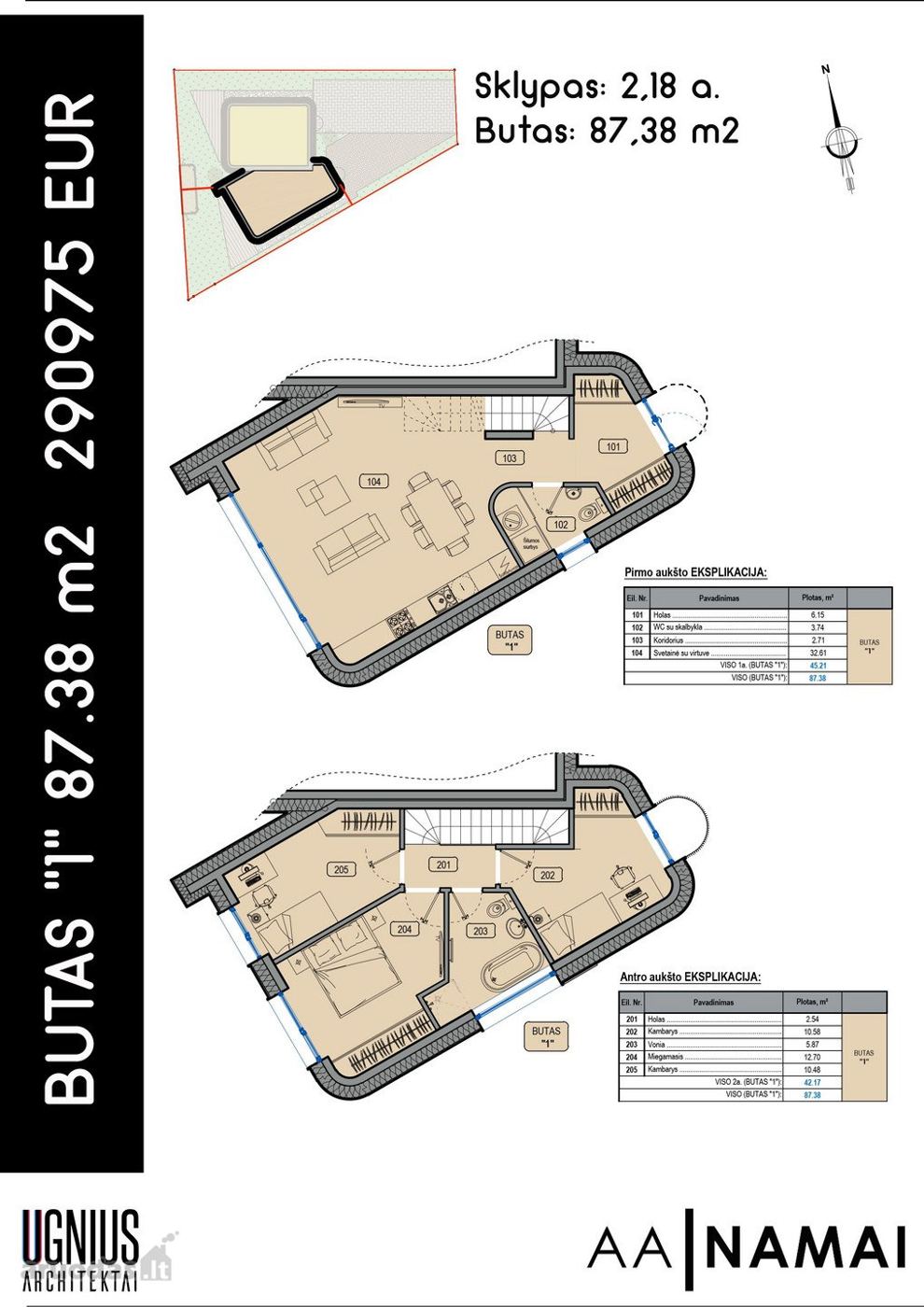 4 kambarių namas - Kaunas, Freda, Pumpurų g.