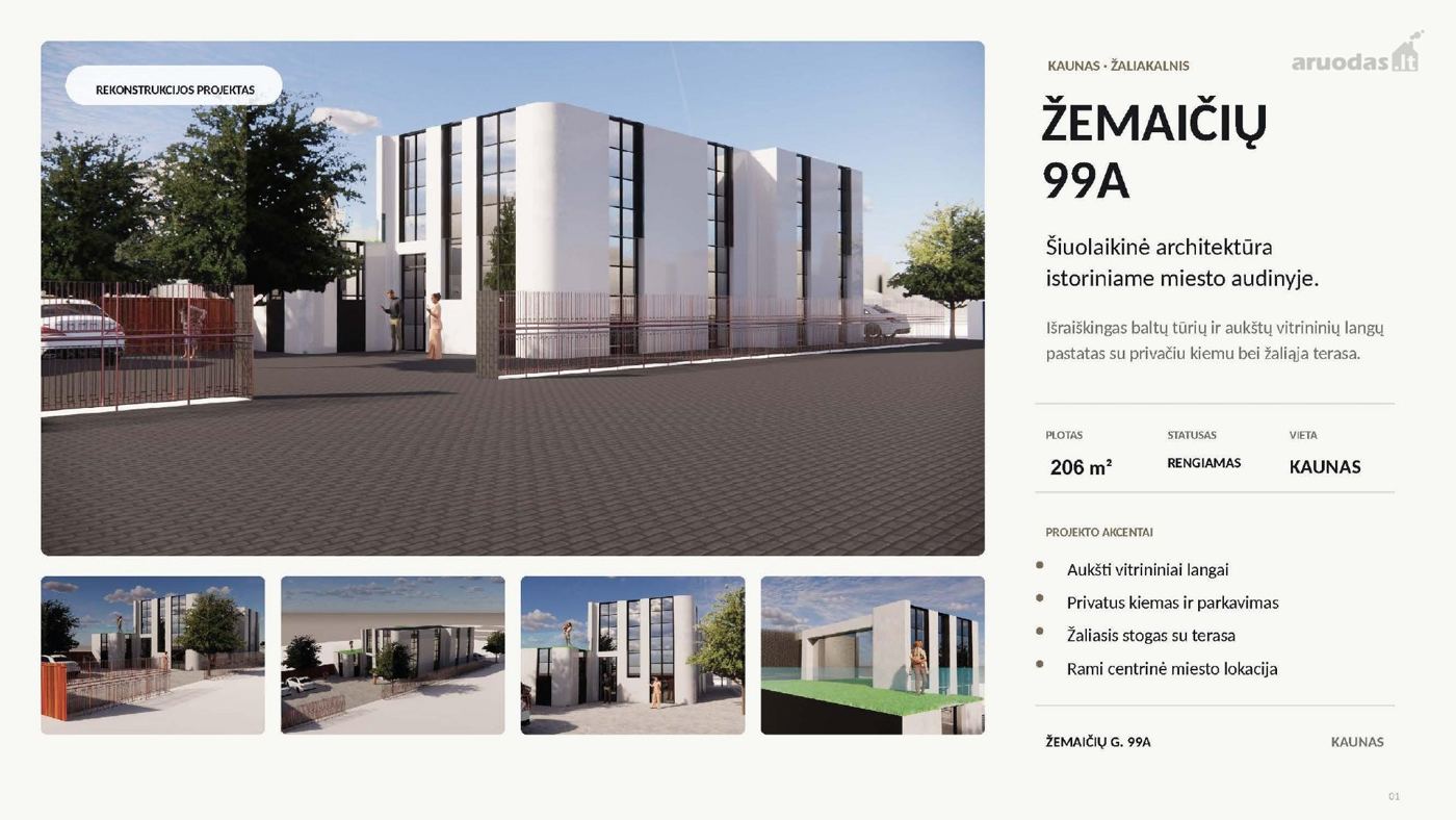 3 kambarių namas - Kaunas, Žaliakalnis, Žemaičių g.