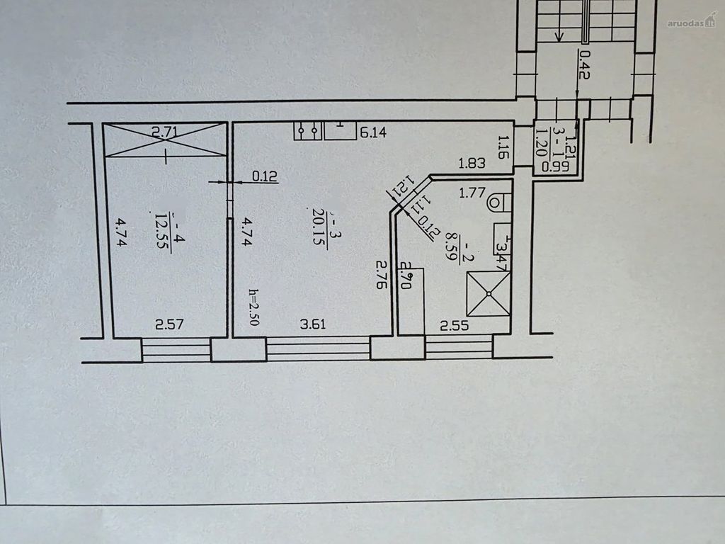 2-room apartment for sale — Klaipėda, Rumpiškės, Taikos pr. — photo 20