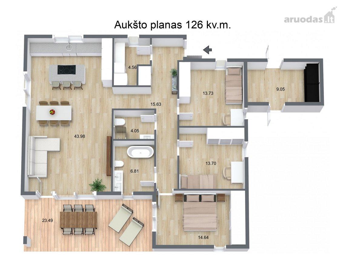 Mūrinis sublokuotas namas — Klaipėda, Paupiai, Užlaukio g. — photo 6