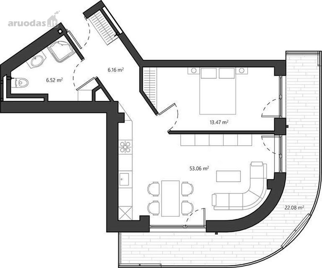 2-room apartment for sale — Palanga, Vanagupė, Vanagupės g. — photo 11
