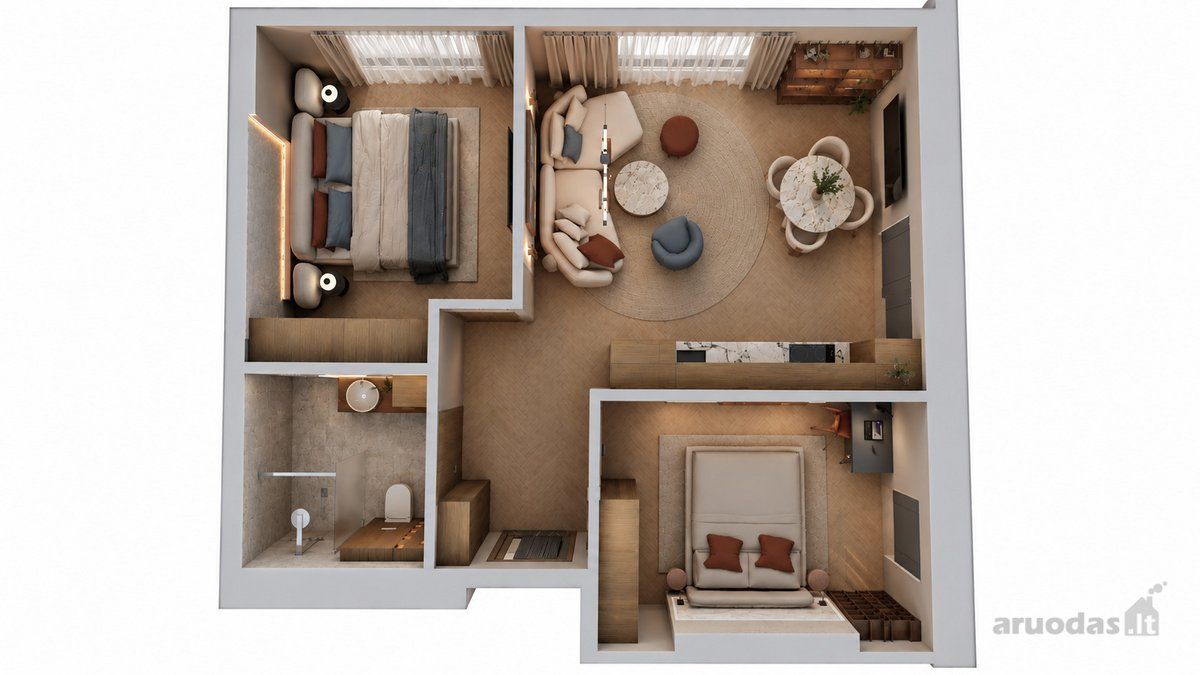 3-room apartment for sale — Palanga, Žiogų g. — photo 2