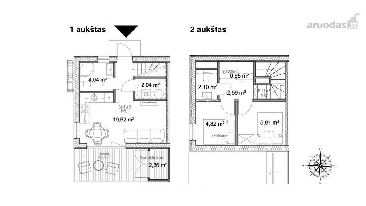 3-room apartment for sale — Palanga, Kunigiškiai, Aido tak. — photo 4