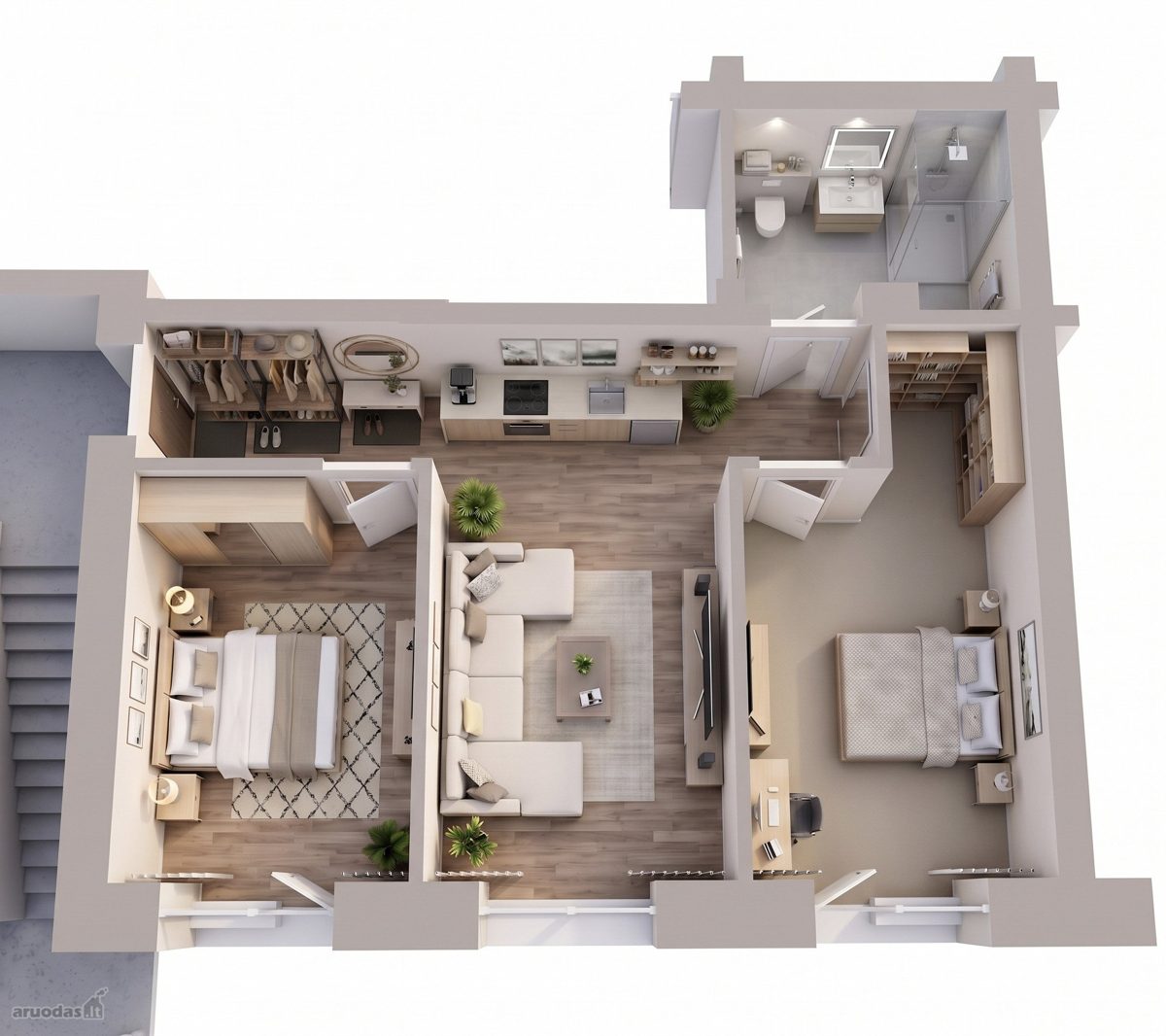 3-room apartment for sale — Palanga, Dzūkų g. — photo 8