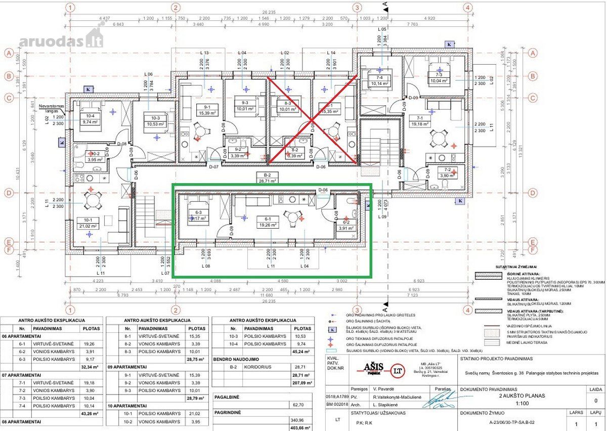 2-room apartment for sale — Palanga, Šventoji, Šventosios g. — photo 9