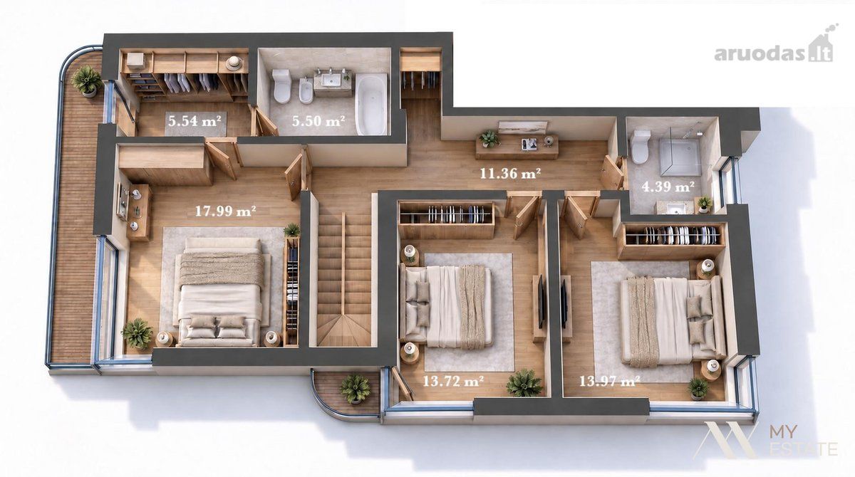Semi-detached house for sale — Palanga, Smilčių g. — photo 13