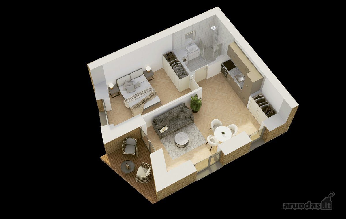 2-room apartment for sale — Palanga, Medvalakio g., Medvalakio g. 2 — photo 4