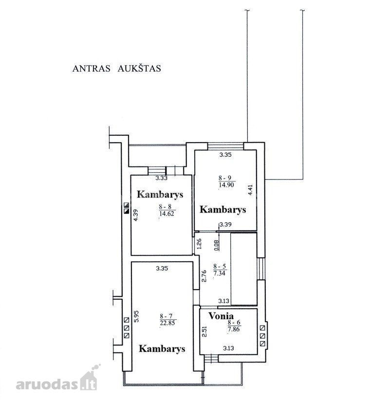 6-room apartment for sale — Panevėžys, Molainiai, Vaišvilčių g. — photo 24