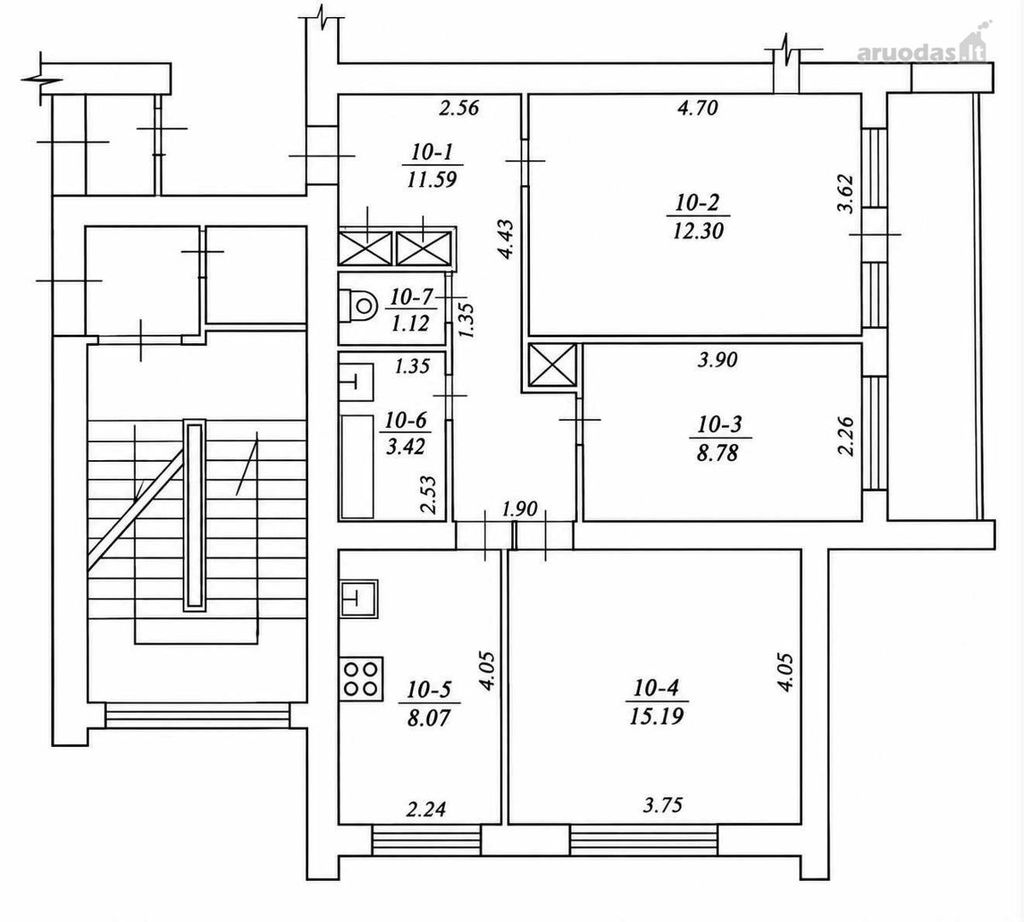 3-room apartment for sale — Panevėžys, Tulpės, Nemuno g. — photo 22