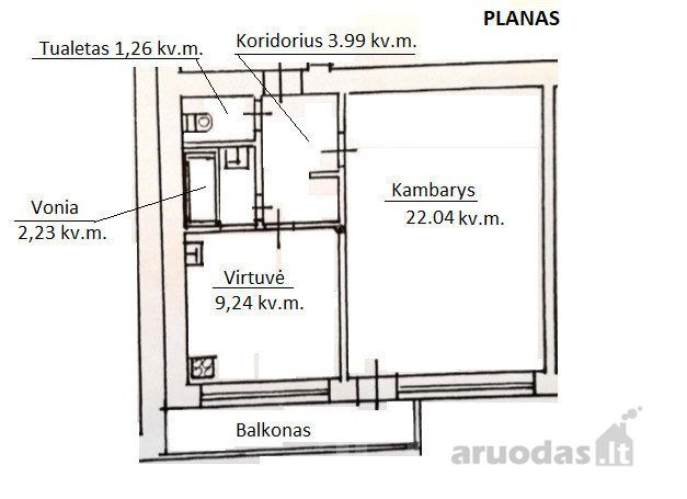 1-room apartment for rent — Panevėžys, Centras, J. Basanavičiaus g. — photo 11