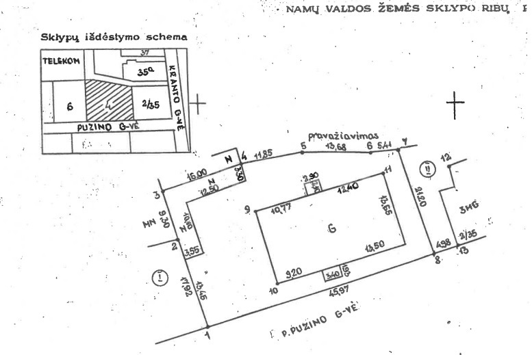 Sklypas — Panevėžys, Centras, P. Puzino g. — photo 1