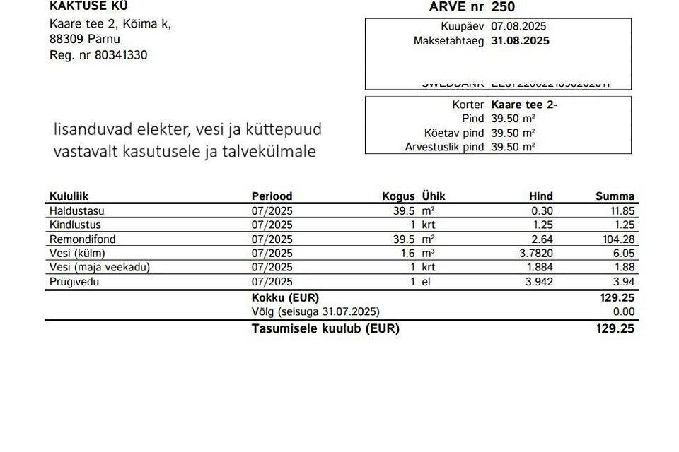 2-room apartment for rent — Pärnu, Vana-Pärnu, Kaare tee 2 — photo 20