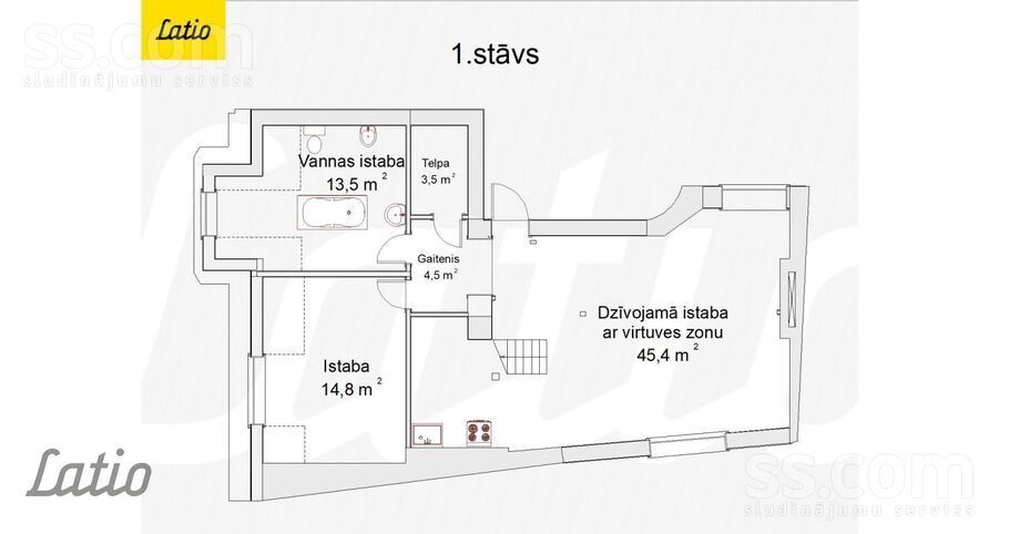 3-room apartment for sale — Rīga, Vecrīga, Peitavas 5 — photo 19