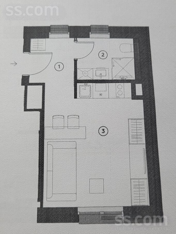1-room apartment for sale — Riga, Centrs, Strēlnieku 4b — photo 12