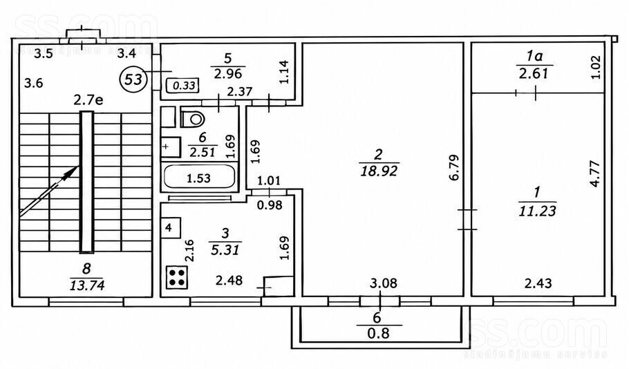 2-room apartment for sale — Riga, Jugla, Juglas 3 — photo 12