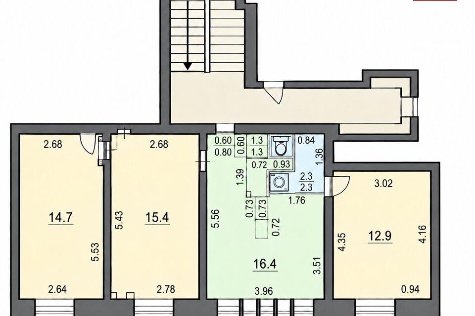 4-room apartment for rent — Riga, Centrs, Katrīnas dambis — photo 15