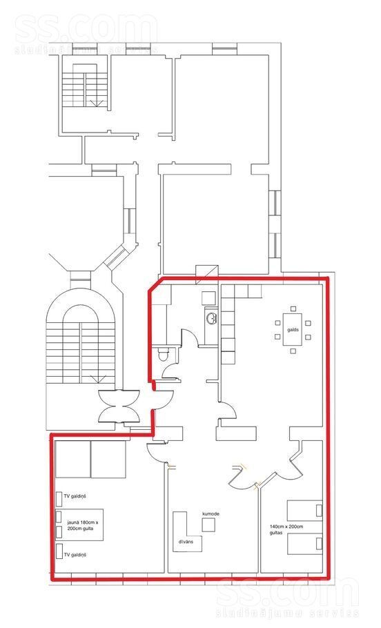 4-room apartment for rent — Rīga, centrs, Kalpaka bulv. 9 — photo 17