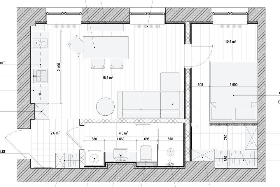 2-room apartment for rent — Riga, Teika, Čiekurkalna 2. līnija 51a — photo 2