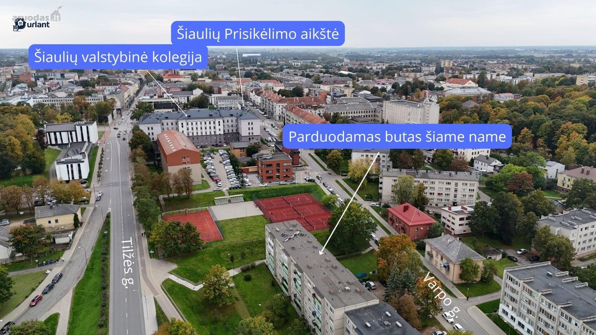3-room apartment for sale — Šiauliai, Centras, Tilžės g. — photo 2