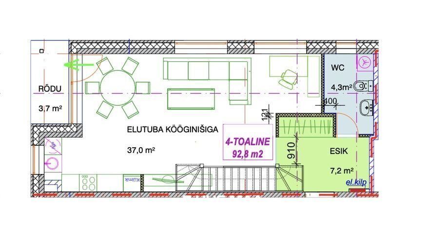 4-room apartment for sale — Tallinn, Lasnamäe, Sinimäe 1 — photo 32