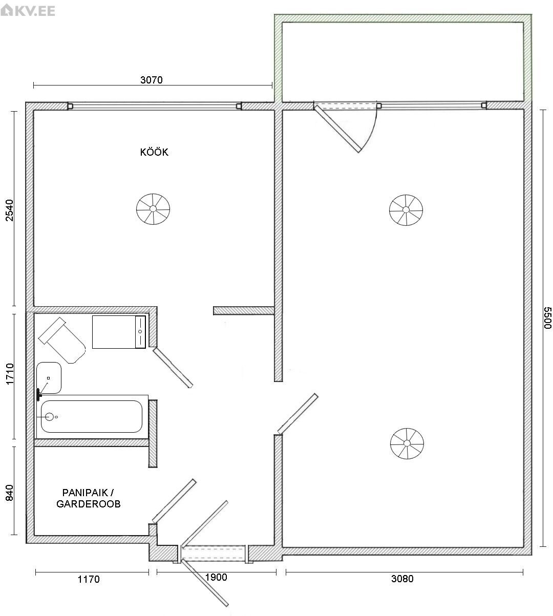 1-room apartment for sale — Tallinn, Lasnamäe, Paekaare tn 12 — photo 14