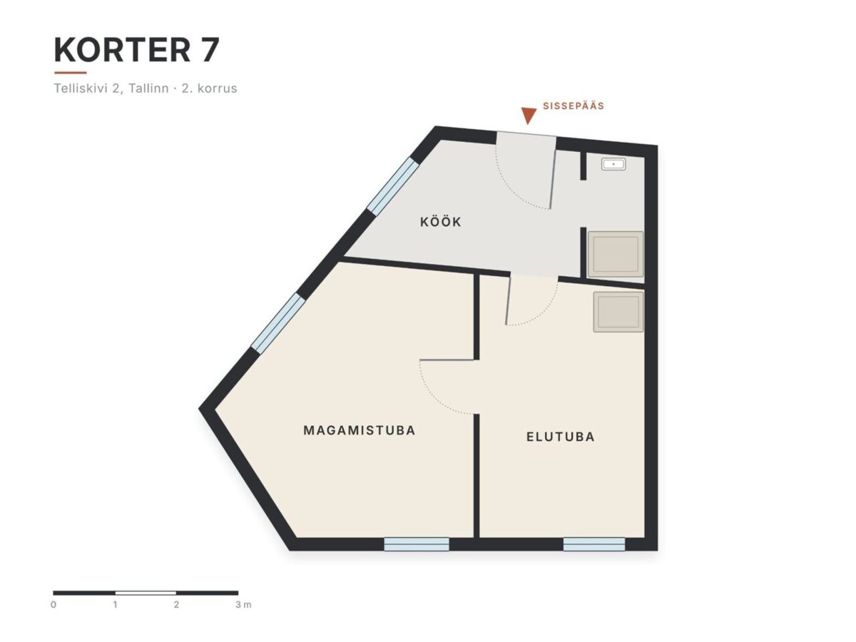 2-room apartment for sale — Tallinn, Pelgulinn, Paldiski mnt 40-7 — photo 18